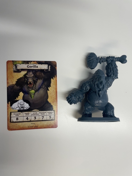 Heroquest Figur Gorilla + Karte
